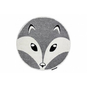 Koberec JOY Fox kruh šedý / krém