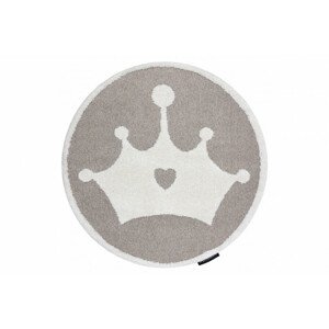 Koberec JOY Crown kruh béžový / krém