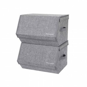 Set stohovatelných boxů RLB02GY (2 ks)