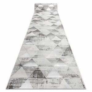 Běhoun LIRA E1627 Trojúhelníky geometrický, strukturální, glamour - šedý