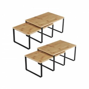 Set 4-och stohovatelných poliček KCS02NB