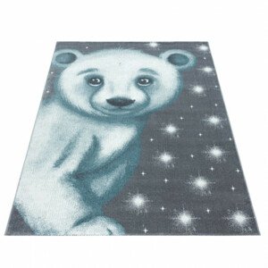 Dětský koberec Bambi medvěd modrý