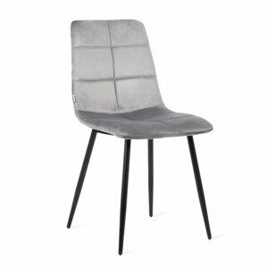 Židle TRISS sametová šedá ALL 822082