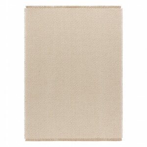 Koberec JUTE 3731 s třásněmi, krémový / béžový