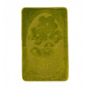 Koupelnový kobereček MONO 1125 zelený 4605 1PC Motýl