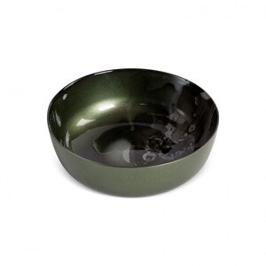 Dekorativní miska SABA 02 zelená / ocelová