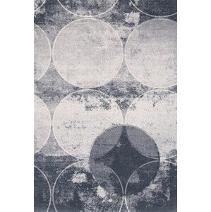 Koberec Agnella Opal Kruhy - šedý