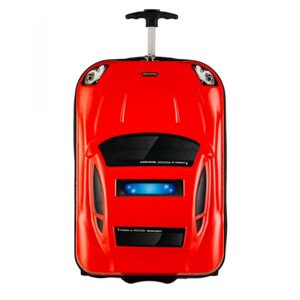 Dětský kabinový kufr DAKAR červené auto