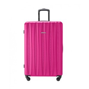 Velký růžový kufr Bali s drážkami