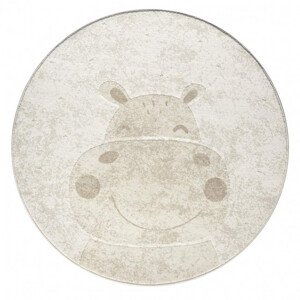 Dětský koberec Mara 703 kruh, krémový / béžový