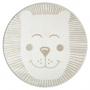 Dětský koberec Mara 714 kruh, krémový / béžový