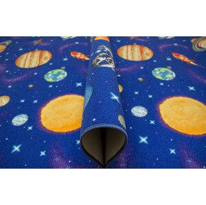 Dětský metážový koberec Galaxy planety, rakety
