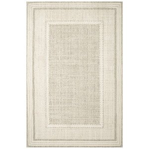 Koberec Cotton C117 rám, krémový / šedý