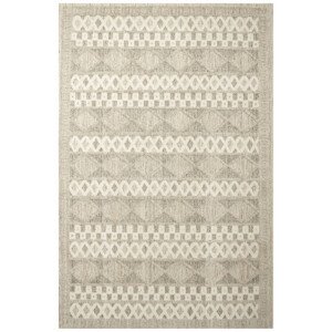 Koberec Cotton C105 kosočtverce / kostky, krémový / šedý / béžový