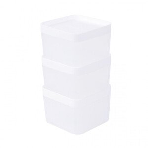 Sada tří úložných boxů GIZMO bílé 883472