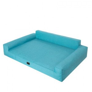 Pelíšek GLAMOUR NEW XL modrý, ekolen