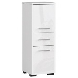 Koupelnová skříňka FIN 30 2D 1SZ 85 cm bílá, lesk