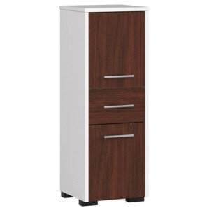 Koupelnová skříňka FIN 30 2D 1SZ 85 cm bílá / wenge
