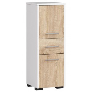 Koupelnová skříňka FIN 30 2D 1SZ 85 cm bílá/sonoma