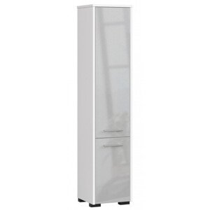 Koupelnová skříňka FIN 30 2D metalická, lesk