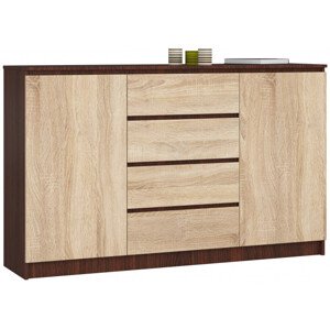 Komoda K160 2D 4SZ CLP wenge/sonoma