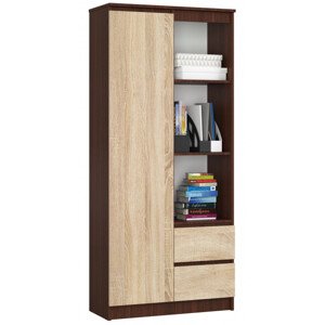Regál R11 R80 1D 2SZ CLP wenge / sonoma