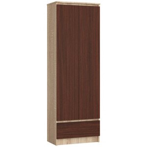 Uzavřený regál R60 2D 1SZ CLP dub sonoma / wenge