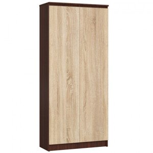 Uzavřený regál R80 2D 8P CLP wenge/sonoma