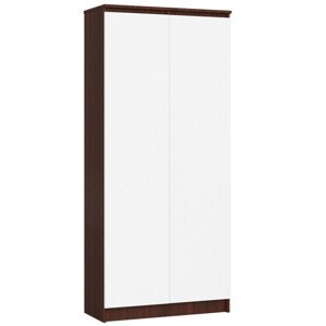Uzavřený regál R80 2D 8P CLP wenge / bílý