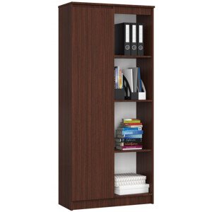 Regál R80 1D 4P CLP wenge