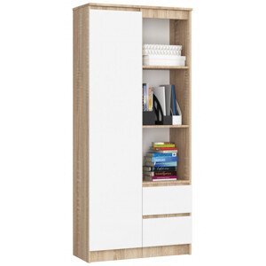 Regál R11 R80 1D 2SZ CLP sonoma / bílý