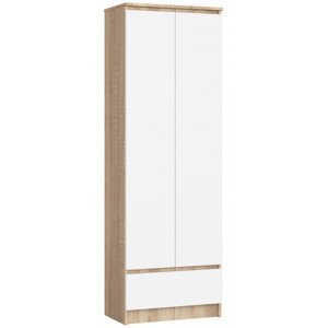 Uzavřený regál R60 2D 1SZ CLP dub sonoma / bílý