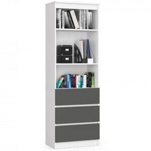 Regál R60 3SZ 2P CLP bílý / šedý