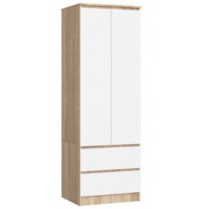 Skříň STAR S 60 cm 2D 2SZ sonoma / bílá
