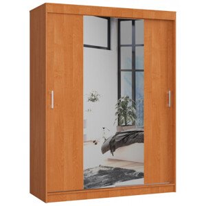 Šatní skříň s posuvnými dveřmi 150 cm CLP olcha