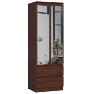 Skříň STAR S 60 cm 2D 2SZ zrcadla CLP wenge