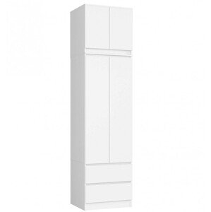 Skříň s nástavcem S 60 cm 2D 2SZ CLP bílá