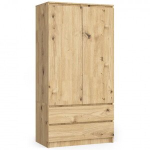 Skříň S 90 cm 2D 2SZ CLP artisan
