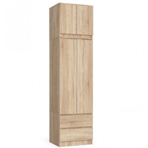 Skříň s nástavcem S 60 cm 2D 2SZ CLP dub sonoma