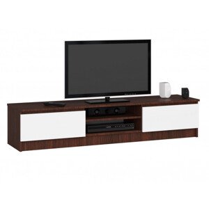 Stolek pod TV RTV K 160 CLP wenge / bílý