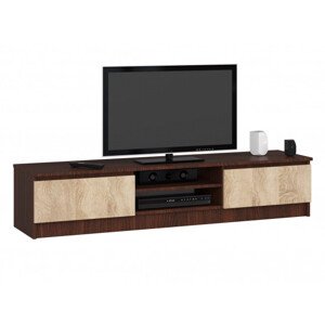 Stolek pod TV RTV K 160 CLP wenge / sonoma