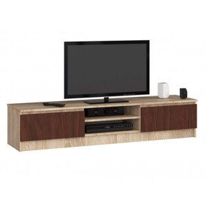 Stolek pod TV RTV K 160 CLP sonoma / wenge