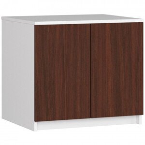 Nástavec na skříň STAR S 60 bílý / wenge