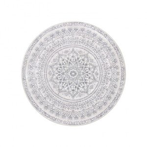 Koberec Boho-Stil šedý kruh