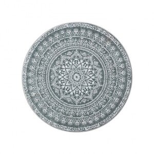 Koberec Boho-Stil antracitový kruh