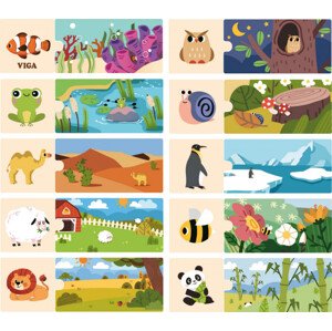 Dřevěné puzzle Viga 44675 můj domov