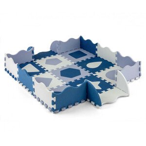 Pěnová podložka Jolly 3x3 Shapes - modrá