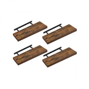 Set čtyř nástěnných polic LWS075B01 (4ks)