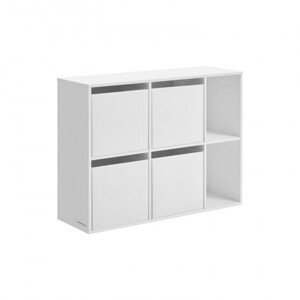 Úložná police se 4 stohovatelnými boxy LBC196W01