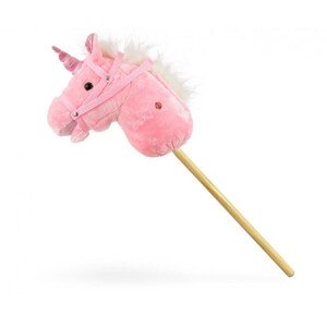 Kůň na hůlce Milly Mally růžový